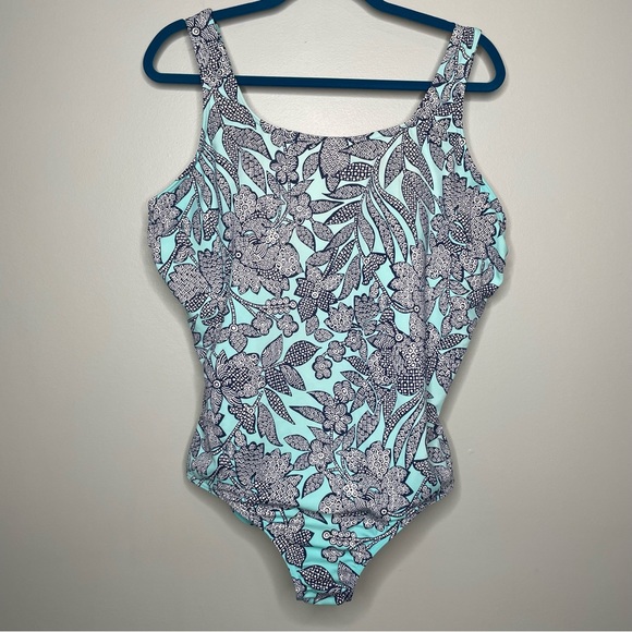 Lands' End Other - Lands’ End Floral Tropical One Piece Swimsuit 22W